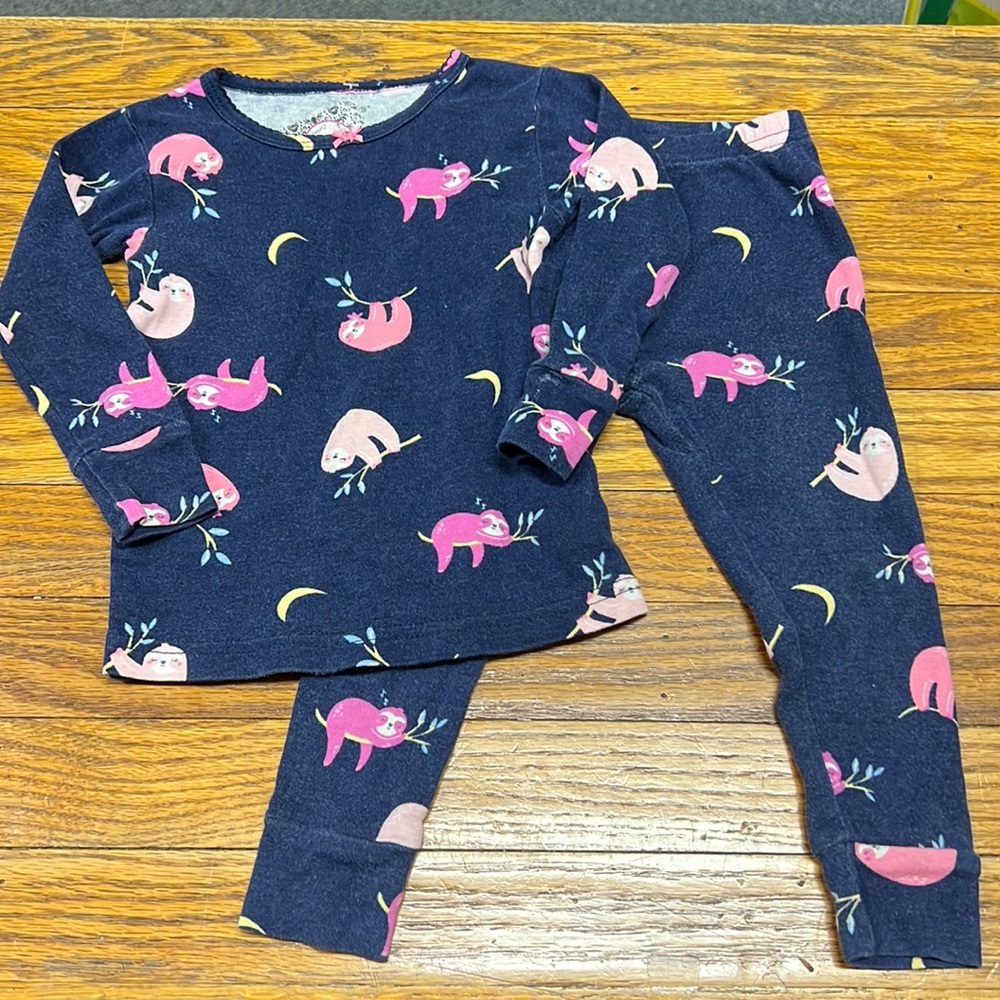 ❤️2/$15❤️5/$25❤️ CARTER’S | navy sloth 2pc pjs/pajama set